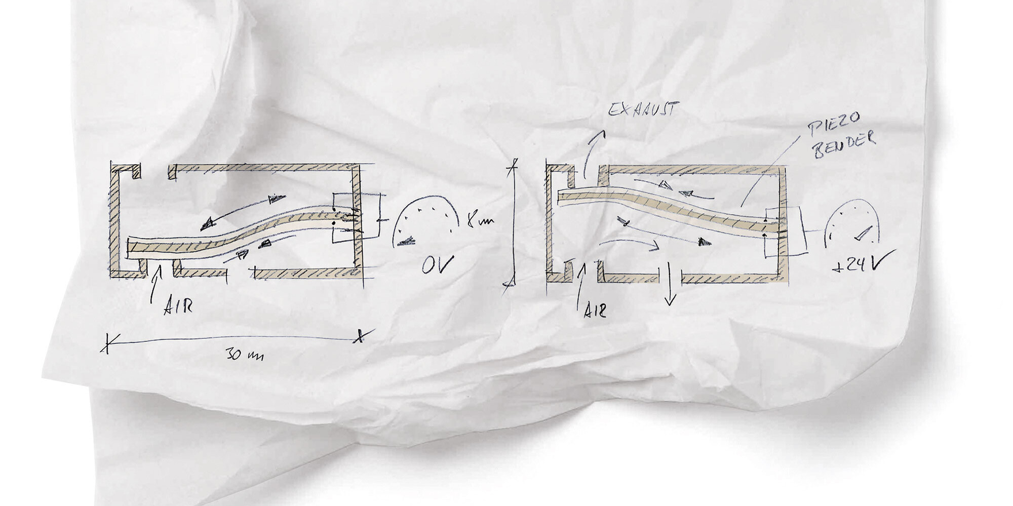 Drawing piezo valve Drawing piezo valve